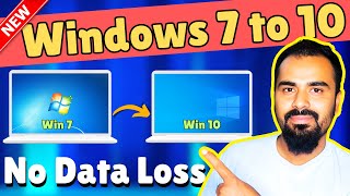 Upgrade Form Windows 7 to Windows 10 For Free  No Data Loss  2024 2 Method Upgrade Error Fix [upl. by Hailahk]