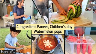 Secret Paneer family recipe I Chinese watermelon cutting amp popsicles [upl. by Nnylarej]