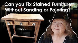 How to fix scratches in stained furniture without sanding [upl. by Atilef]