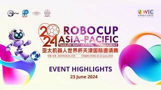 TJI241 Highlights from 2024 RoboCup AsiaPacific Tianjin Invitational Tournament RCAPTJI2024 [upl. by Folger]