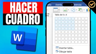 Como CREAR UN CUADRO en WORD  Paso a Paso [upl. by Auqenat]