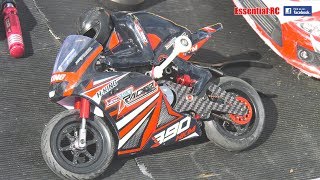 HobbyKing 18 HKM390 OnRoad Racing Motorcycle V2 Brushless RTR MOTO 5 CREW at Aldershot MCC [upl. by Oranneg]