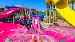 Croatias Largest Water Park  Waterslides at Aquacolors Poreč [upl. by Yale]