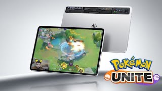 POKEMON UNITE ON TABLET REDMAGIC NOVA GAMING TABLET SOLO Q UNITE GAMEPLAY [upl. by Tandy]