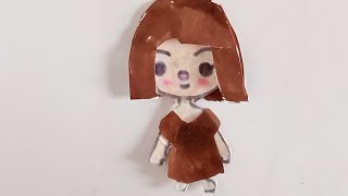 How to draw hair and clothes for Toca Boca Character DIY [upl. by Nat]