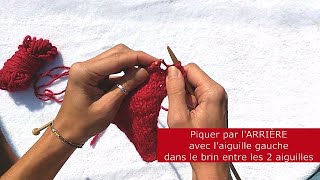 Augmentation Intercalaire à Droite au Tricot [upl. by Nolyag]