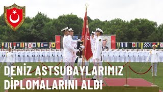 MSÜ Deniz Astsubay Meslek Yüksekokulu Diploma Alma ve Sancak Devir Teslim Töreni 31082022 [upl. by Ayhtnic821]