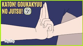 Katon Goukakyuu no Jutsu  Flipaclip Timelapse [upl. by Tereve123]