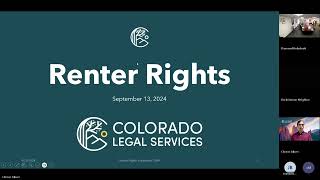 Renter Rights 101  Sept 13 2024 [upl. by Huang]