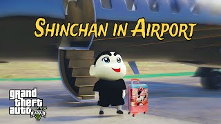 GTA 5 Shinchan is back at the airport [upl. by Samuel]