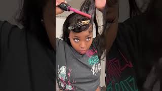 A new hairstyle for every day hairstyle wiginstall fashionplus naturalhair humanhair wig fyp [upl. by Quentin40]