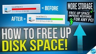 🔧 How to FREE Up More than 30GB Of Disk Space in Windows 10 8 or 7 [upl. by Anyg]