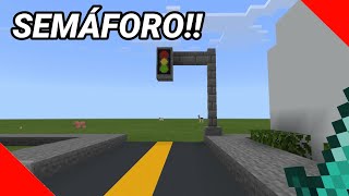 🚦 COMO FAZER UM SEMÁFORO NO MINECRAFT [upl. by Ardnoyek]