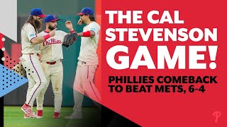 THE CAL STEVENSON GAME Phillies comeback to beat the Mets 64  Phillies Postgame Live [upl. by Enihpad]