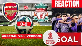 Arsenal vs Liverpool 02 Live Stream FA Cup Football Match Score reaction Highlights Vivo Gunners FC [upl. by Zahara402]