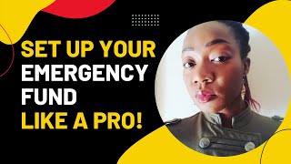 Set up your EMERGENCY FUND like a PRO  Black Women Build Wealth [upl. by Sass]