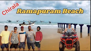 Ramapuram Beach 🏖️🌊🌅🏄🤩  Chirala Beach  Beautiful Beach in Andhrapradesh Tourism  teluguvlogs [upl. by Erdnassak]