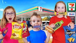 Eating Only GAS STATION FOOD for 24 hours [upl. by Michele]