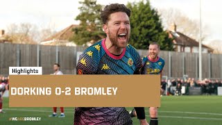 Highlights Dorking Wanderers 02 Bromley [upl. by Howlend593]