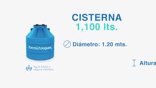 Cisterna para agua 1100 litros  TecnoTanques 🏠💧 [upl. by Skip51]