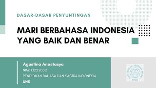 Mari Berbahasa Indonesia yang Baik dan Benar Kesalahan Berbahasa pada Lingkungan Masyarakat [upl. by Grimbal720]