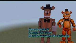 Construí o Freddy de Fnaf no minecraft Madark009k [upl. by Afatsuom]