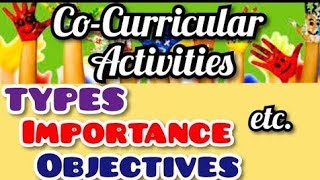 COCURRICULAR ACTIVITIESEDUCATION12TH CLASSJKBOSE CHAPTER2SHORT NOTES [upl. by Manville]