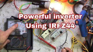 IRFZ44 mosfet 220 ohms resistor powerful inverter no2 [upl. by Mast]