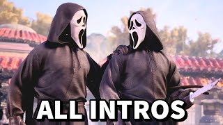 Mortal Kombat 1 Ghostface All Intros MK1 PS5 Pro 4k 60fps [upl. by Siaht]