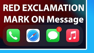 How to Remove Exclamation Mark on Messages iPhone  Red Exclamation Mark on iMessage Icon [upl. by Dedrick]