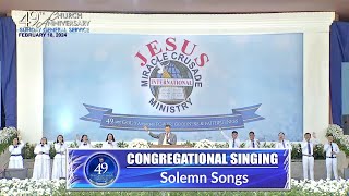 JMCIM  Congregational Singing  Solemn Songs  February 18 2024 [upl. by Ayouqes725]