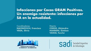 Infecciones por Cocos GRAM Positivos Un enemigo resistente infecciones por SA en la actualidad [upl. by Eanore]