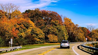 DRIVING AROUND TRAVERSE CITY MICHIGANEXPLORE THE AUTUMN COLOR nature autumn travel [upl. by Herates55]