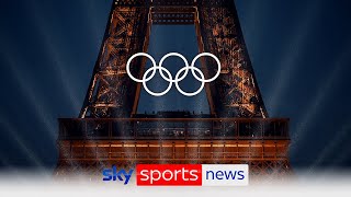 Olympic opening ceremony takes place in Paris across the Seine river [upl. by Ogu]