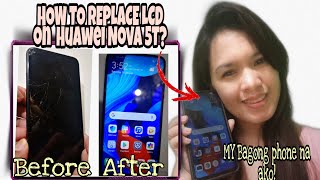 How to Replace broken LCD HUAWEI NOVA 5T to New LCD [upl. by Holland]