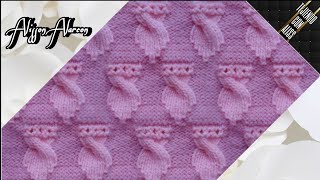 585  TEJIDO A DOS AGUJAS  knitting patterns  Alisson  A [upl. by Landes910]