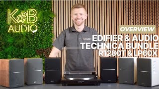 Edifier R1280T amp Audio Technica LP60X Turntable with Speakers Bundle  Product Overview [upl. by Curley261]