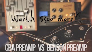 CBA Automatone Preamp MKII vs Benson Preamp [upl. by Norok]