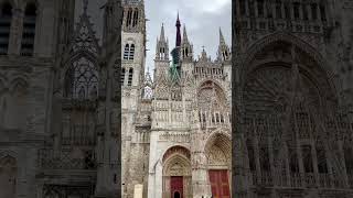 Majestic Cathedral in Rouen France trending travel rouen viral satisfying amazing [upl. by Rehtae]