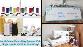 Embroidex 20 Spool Stand for Machine Embroidery unboxing [upl. by Eioj]