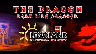 The Dragon dark ride coaster  Legoland Florida on Ride POV [upl. by Eartnoed882]