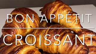 CROISSANT  DOMOWE CROISSANTY  CIASTO FRANCUSKIE  Bon Appètit [upl. by Eidak]