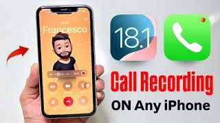 iOS 18  How to Enable Call Recording on any iPhone XR XS 11 12 13 14 [upl. by Louisette978]