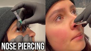 Must Watch Nose piercing [upl. by Ainex]