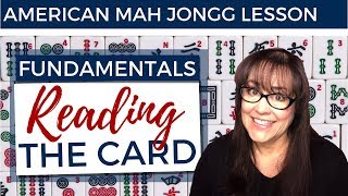 American Mah Jongg Lesson Fundamentals 5 Reading the Card mock card [upl. by Retha547]