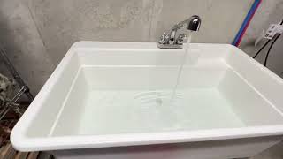 Adding a utility sink to basement with utility drain pump [upl. by Swirsky]