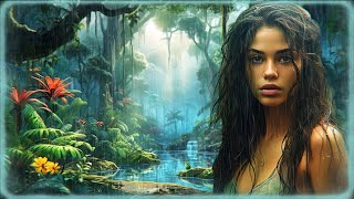 Rainforest Calming Music With Rain  Relaxing Music  Beautiful Atmospheric Female Voice  Ambient [upl. by Adnilev536]