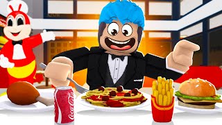 Eating In Jollibee  ROBLOX  KUMAIN AKO SA JOLLIBEE NG LIBRE [upl. by Paik719]