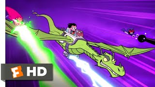 Teen Titans GO to the Movies 2018  Fighting A Giant Robot Scene 1010  Movieclips [upl. by Aseral]