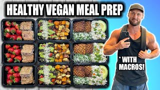 Healthy amp Delicious Vegan Meal Prep  Macros Included [upl. by Saiff]